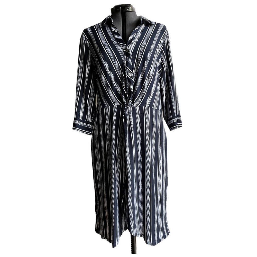ENFOCUS • Petite Collared Dress • Size 14P • Blue